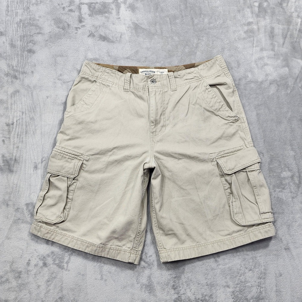 Canyon River Blues Shorts Mens 36 Beige Cargo Fit Utility Canvas Outdoor Casual
